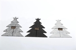 Lübech Living juletræ - felt x-mas tree grå, hvid og sort, foldet sammen - Fransenhome